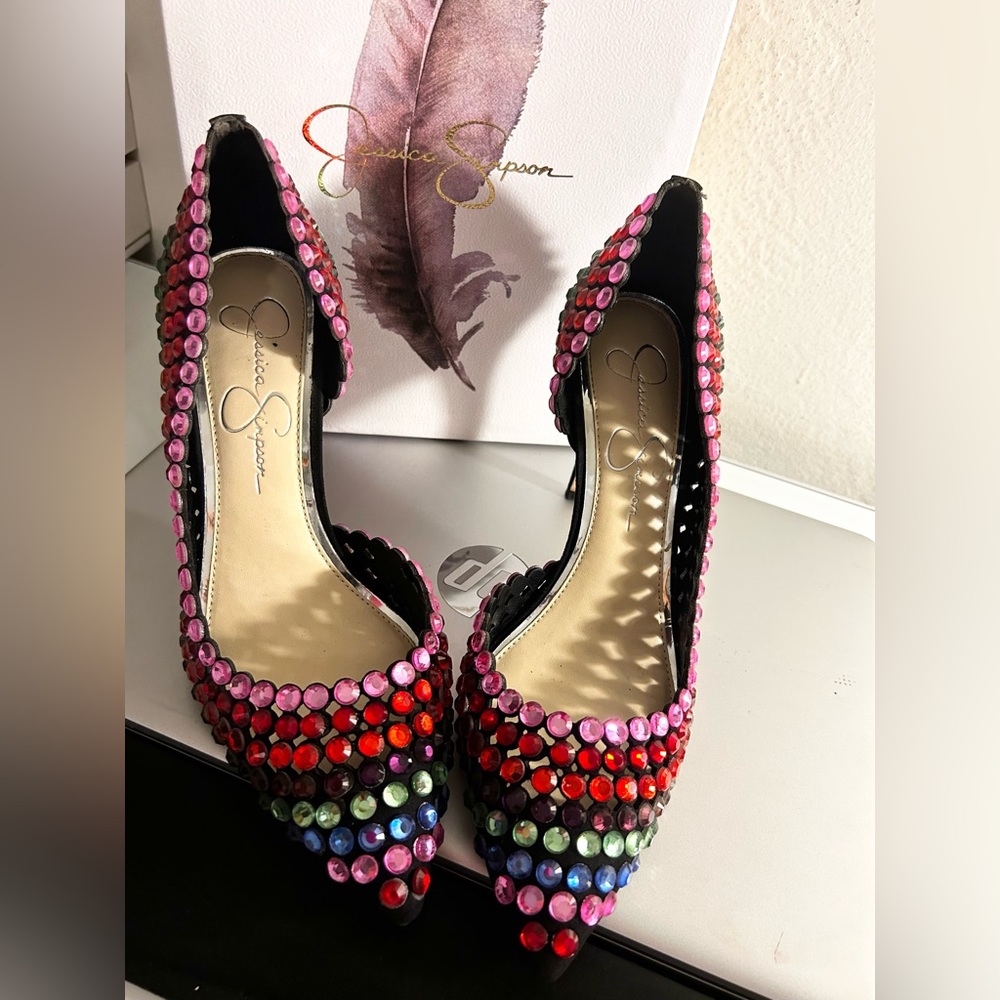 Jessica Simpson Bedazzled Heels
